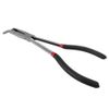 QWORK® Langbeckzange mit Ringspitze ,Telefonzange gebogen , 280 mm