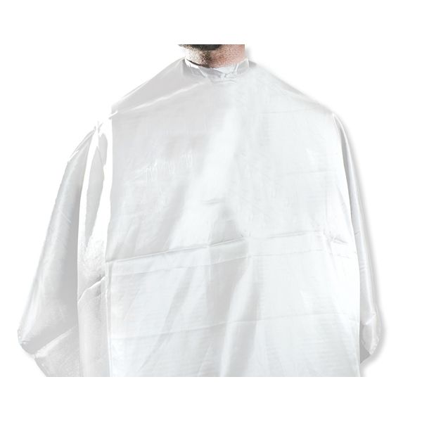 MD® Barber Premium Nylon Barber Cape WHITE