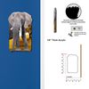 Off The Wall Plates - Elephant Decorative Acrylic Electrical Cover - Single Light Switch