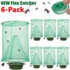 6-Pack  Ranch Fly Trap Outdoor Fly Trap - Killer Bug Cage Net Perfect For Horses
