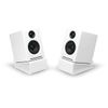 Pair Tilted Desktop Speaker Stands Vibration Dampening Wedge Suitable for Audioengine Kanto (White)