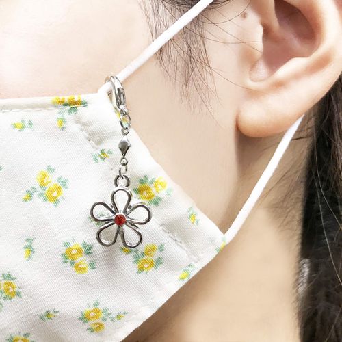 Mask Charm, Accessory, Charm, Stylish, Girls, Mask Accessory, Gift, Flower