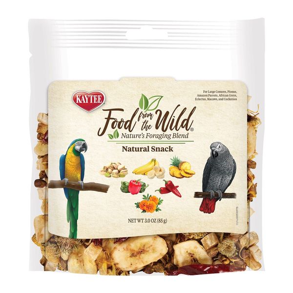 Food From The Wild Natural Pet Bird Snack Food Treats For Conures, Pionus,