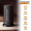 [LCD DISPLAY+TIME OFF] 1500W Electric Space Heater Adjustable Coil Heating Fan