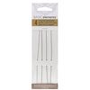 The Beadsmith Basic Elements Collapsible Eye Needles – 5 Inch Long – Flexible Twisted Wire – Large Eye, Easy to Thread – 4 Extra Heavy Needles