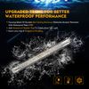 AUXBEAM 30" LED Work Light Bar White & Amber Strobe Flash Lamp + Wiring Harness