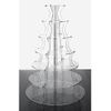 7 Tier Round Clear Acrylic Cupcake Stand