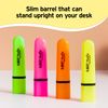 BIC Highlighter Highlighters 10 Pack Assorted Colours Chisel Tip Line Width 1.2mm to 4.6mm with Drying Protection