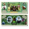 Primates Million Dollar Bill - 10 Count with Bonus Clear Protector & Christopher Columbus Bill