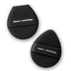TATAMI Black Makeup Puff Set (Flat + Egg Shape) Rubycell,Cushion Puff, Quick Flawless Foundation Application for Hydrating Liquid Makeup,2pcs Foundation Sponge with Case