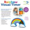 Learning Resources Rainbow Visual Timer for Kids, Sensory Timer for Autism, ADHD, 5 Time Increments, Light or Dark Mode, Ages 3+