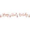 Amscan 120603 Letter Banner Kit Rose Gold