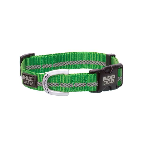 Terrain D.O.G. Reflective Snap-N-Go Adjustable Collar, Small, Green