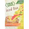 True Lemon Peach Iced Tea Powder 6 Pack Low Sugar 24 Total Packets Caffeine