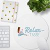 JUNIWORDS Round Mouse Mat Relaxing Cup