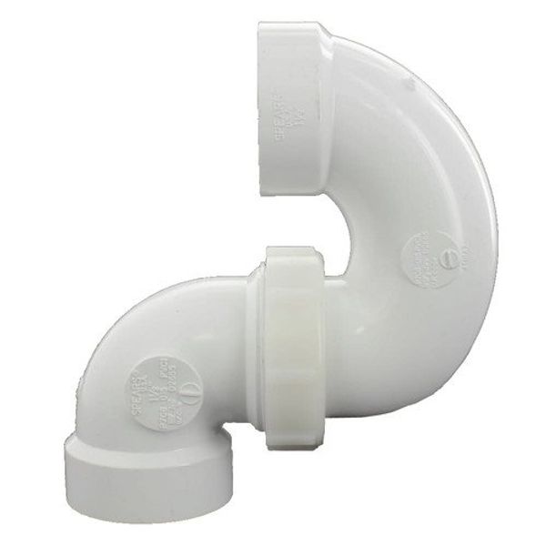 2Inch Pvc Dwv P-Trap With Plastic Nut