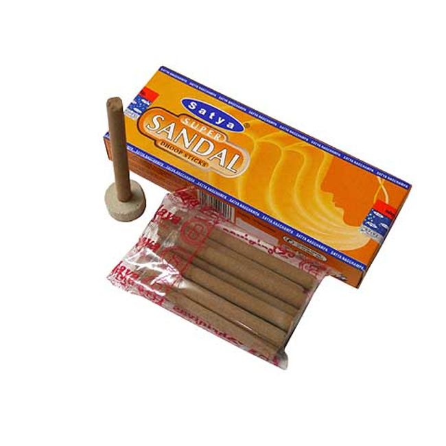 Incense SATYA SUPER SANDAL DHOOP/Incense/Indian incense/Asian miscellaneous goods (Post-mail delivery option available/1 postage fee will be charged for every 6 boxes)