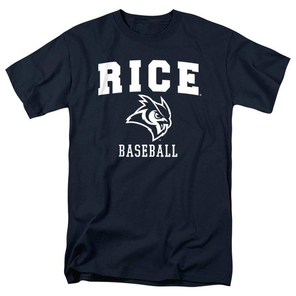 Rice University Official Baseball Unisex Adult T-Shirt, Navy, 3X-Large