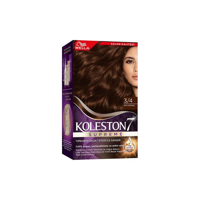 Wella Koleston Supreme Saç Boyası 3/4 Koyu Kestane