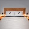 2 x 'White Flower' Cotton Pillow Cases (PW00035330)