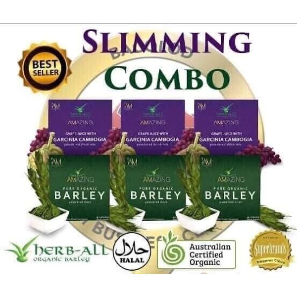 Amazing Pure Organic Barley & Garcinia Cambogia- Slimming Combo