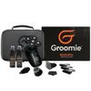 GROOMIE Crispy AF Full Grooming Kit for Bald Men - Includes BaldiePro Electric Razor, Pre-Shave Oil, Aftershave Serum, Deodorant, Case, Charging Cable and Shaving Accessories - 5 Blades