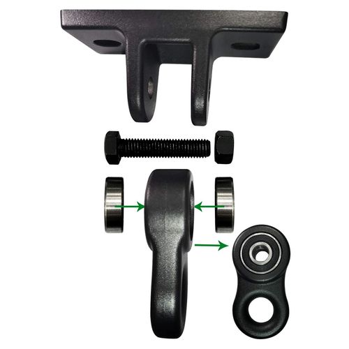 ABUSA Heavy Duty Black Swing Hangers Screws Bolts Included Over 5000 lb Capacity Playground Porch Yoga Seat Trapeze Wooden Sets Indoor Outdoor (4 Pack)