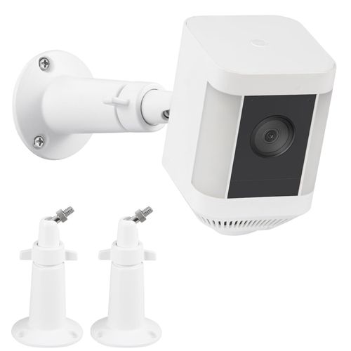 Adjustable Wall Mount for Ring Spotlight Cam Plus/Pro (Battery), 360°Degree Adjustable and Easy-to-Install Mounting Bracket for Ring Camera Outdoor, 2 Pack