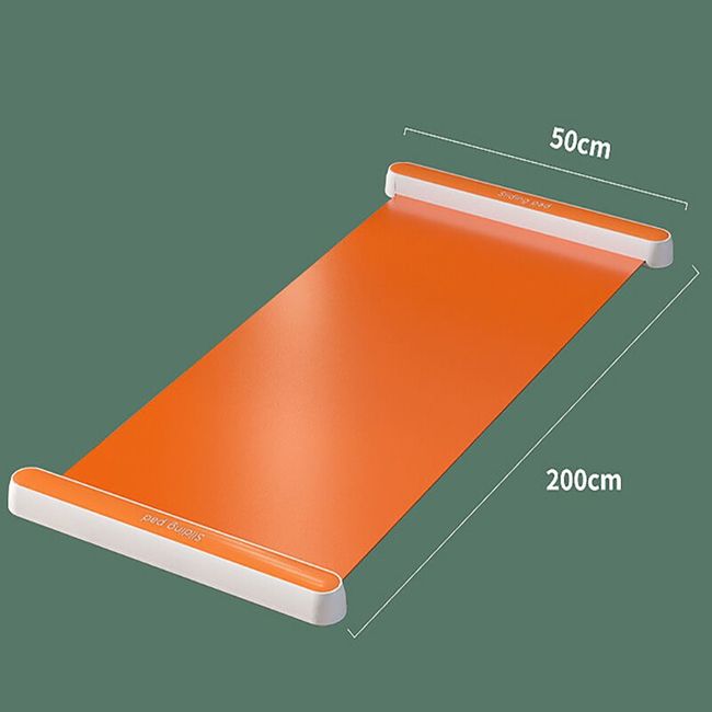 140/180/200cm Yoga Sliding Mat Sports Fitness Glide Plate Skating Training  Mat for Ice Hockey Roller Skating Leg Core Exercise