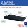Wobble Wedge - Hard Black - Table Shims - 75 pc