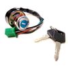 6 pin Wires IGNITION Key SWITCH GO KART MOPED KS07