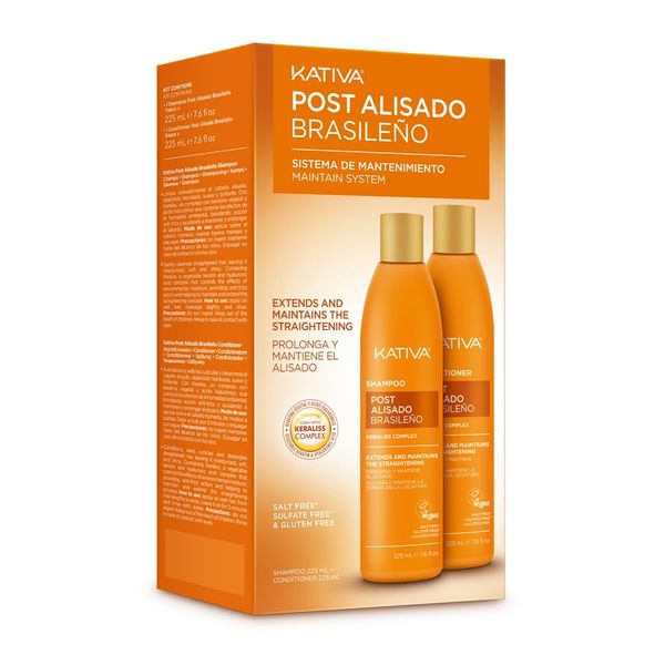 Kativa Kit Post Alisado Brasileño Shampoo And Conditioner
