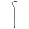 DS- IND Cardinal Health Adjustable Offset Cane, 250 lb Capacity, Silver