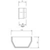FLOPLAST 114mm Square Gutter Internal Stop End - Brown