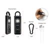 POLICE Personal Alarm Keychain Rechargeable Flashlight Emergency Siren 2 PACK