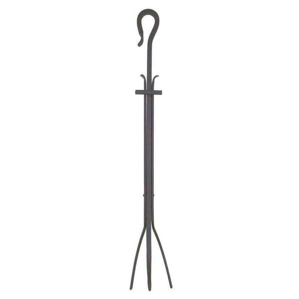 Shepherd's Hook 28"Tall Fireplace Tongs Tool,Graphite