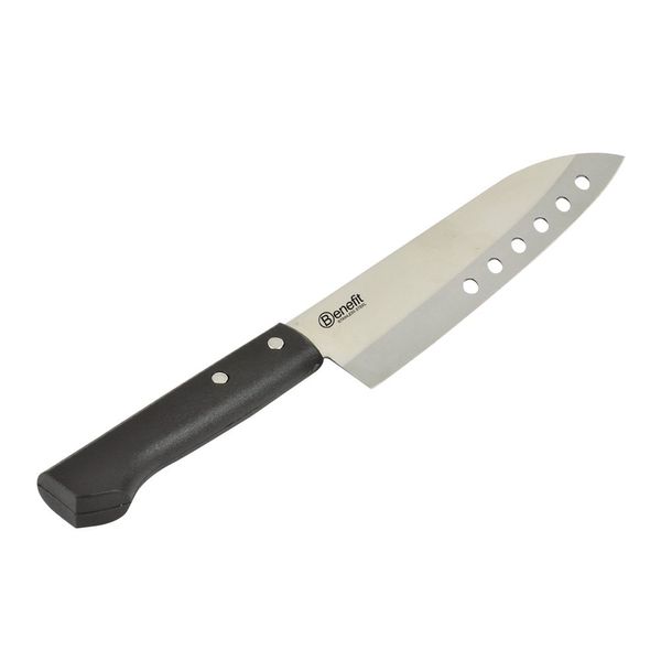 Pearl Metal F-2200 Santoku Knife, Stainless Steel, Easy to Cut, Benefit, Outdoor Camping,