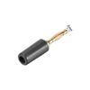 uxcell Banana Plug Speaker Wire Cable 2mm Plug Connector Jack Connector Gold Black 5pcs