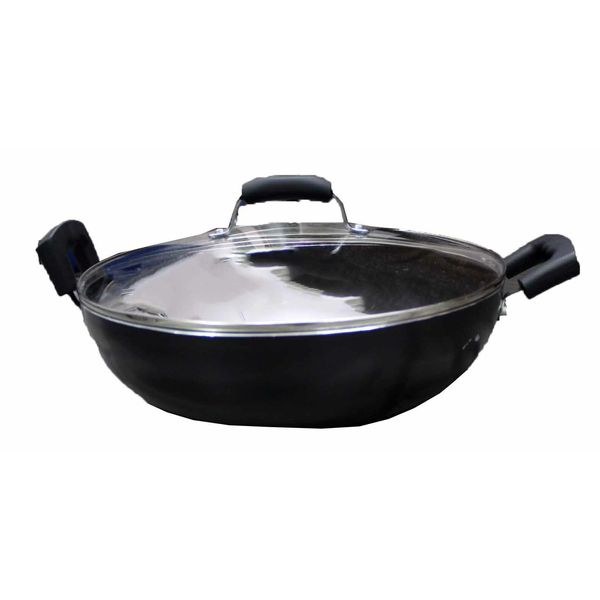 Sedona Pro 13.5″ Carbon Steel Wok W/Glass Lid (Slight Dent, See Description)