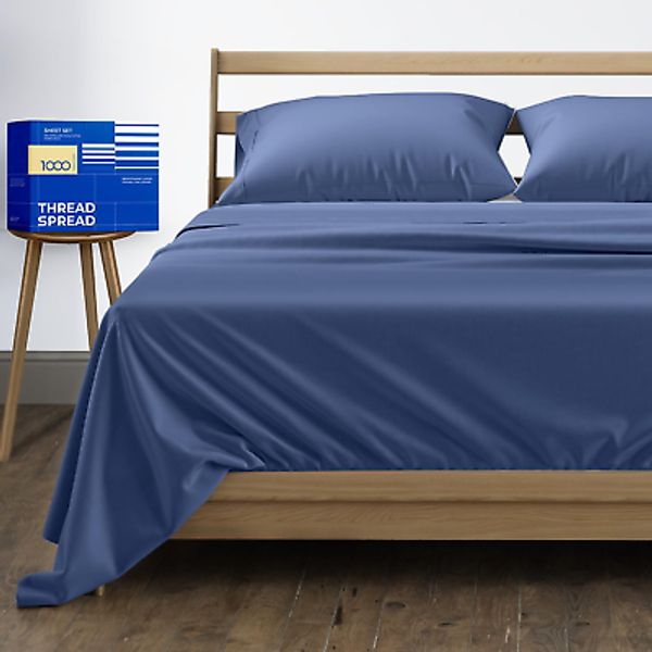 100% Pure Egyptian Cotton Sheets Queen Size - 1000 High Thread Count Sheets Quee