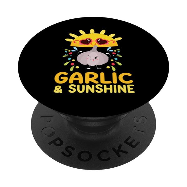 Garlic & Sunshine Vegetable Garlic Lover PopSockets Swappable PopGrip