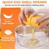 Egg Cracker Tool | Easy Shell Egg Opener | Handheld Egg Seperator Tool | Perfect for Baking, Scrambled Eggs & Omelets – No Mess, No Shell Pieces (Yellow - 1 Pc)