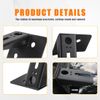 A-Pillar Lower Corner Windshield Hinge Work Light Auxiliary Mounting Brackets for 2007-2017 Wrangler JK/JKU ( Black)