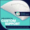 King Size Memory Foam Pillows - Pack of 2 - Adjustable Fill for Sleeping W/Extra