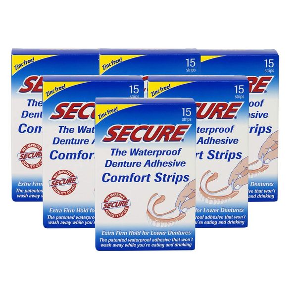 Secure - Denture Adhesive Strips - 15 Pcs