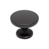 Utopia Alley Emme Cabinet Ring Pull Knob - Decorative Cabinet Drop Pull Knobs for Cabinets and Drawers - Finished Matt Black - Metal Drawer Pull Knobs 1.14" (25)