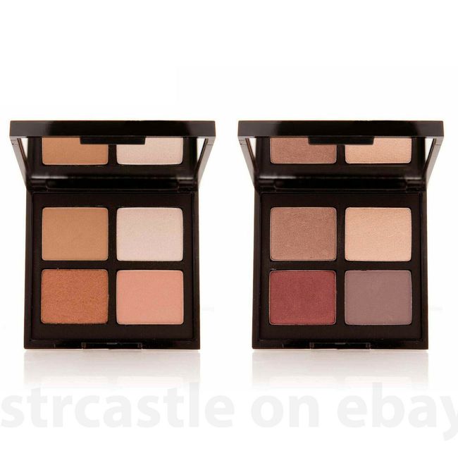 2-pk Mally Beauty Open Up! Eyeshadow Quad Everyday Deep Neutrals & E. Nudes NIB