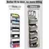 2 Pack over the Door Storage Organizer with 5 Pockets 10 Mesh Side Pockets, 44 L