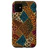 iPhone 11 Patchwork of Wild: Colorful Leopard Print Collage Case