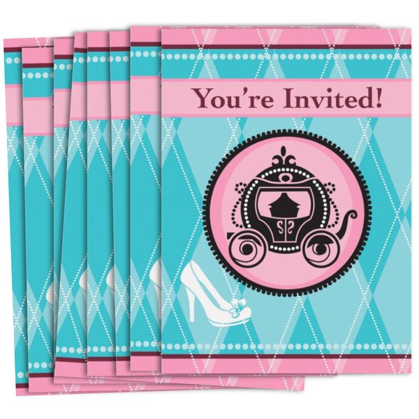 Unique Fairytale Princess Party Invitations | 5.5" x 4" | 8 Pcs, 5" x 4", Multi